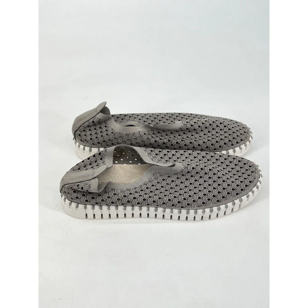 Isle Jacobsen Tulip 139 Slip-On Shoes, Grey, Women's EU 39 US 9